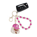 Gold Breast Cancer Supportive Sister Keychain Clip Stylish Accessory