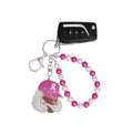 Silver Breast Cancer Supportive Sister Keychain Stylish Accessory