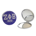 Compact Mirror Blue Bling Sorority Accessory Stylish Chic