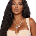 Carabiner Chain with Silver Coin Pendant Stylish Jewelry Accessory
