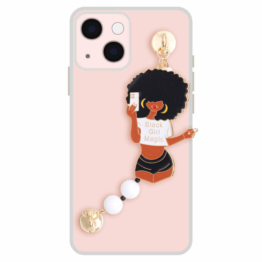 Phone Strap White Black Girl Magic Trendy Accessory