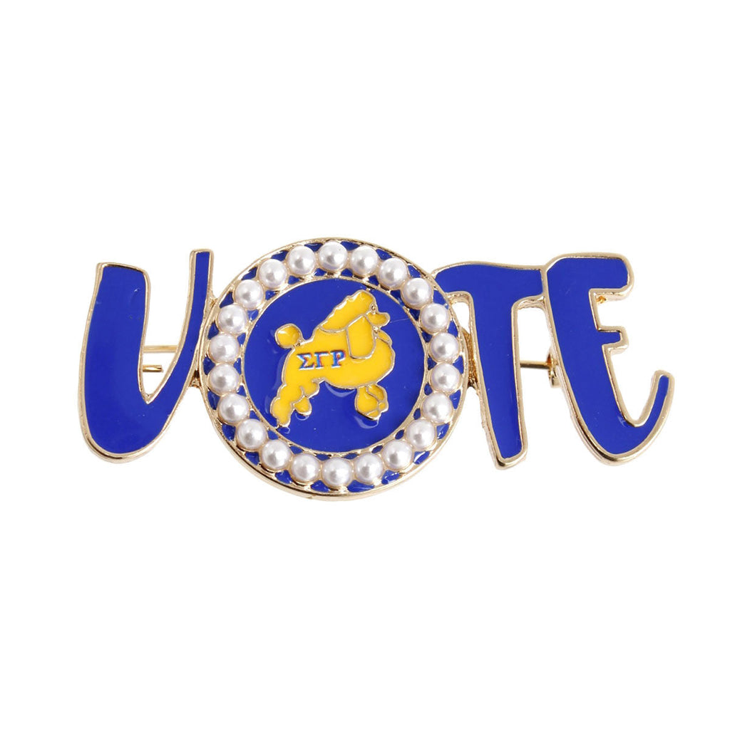 Sorority Pin Brooch Sigma Gamma Vote Stylish Women’s Accessory