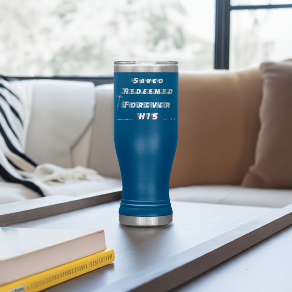 20oz BOHO double insulated tumbler - Saved, Redeemed
