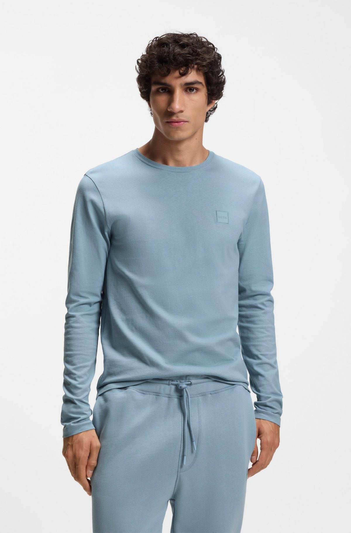 Boss Orange Tacks Tee - Sky Blue