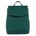 Convertible Quilted Backpack Green Stylish Fashion Accessory