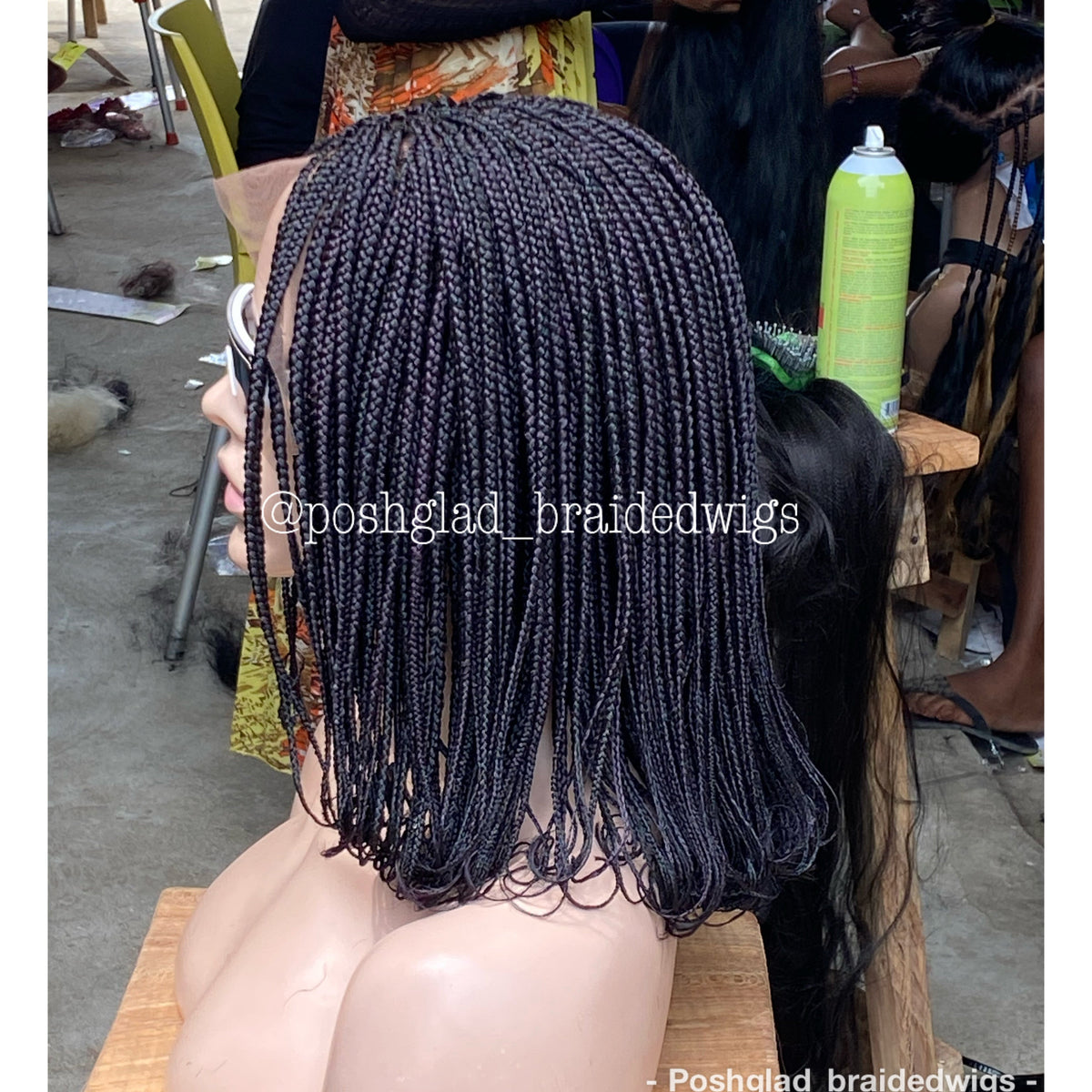 Bob Braid Wig - 13x4 Lace Frontal - Kadijah
