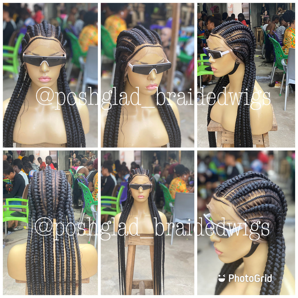 Feed In Braids To The Back - Amalia