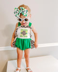 Lucky charm ruffle romper