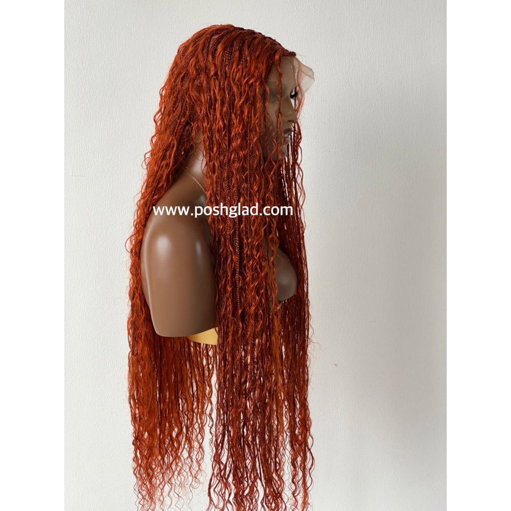 Bohemian Knotless - TARA COPPER RED (100% Human Hair)