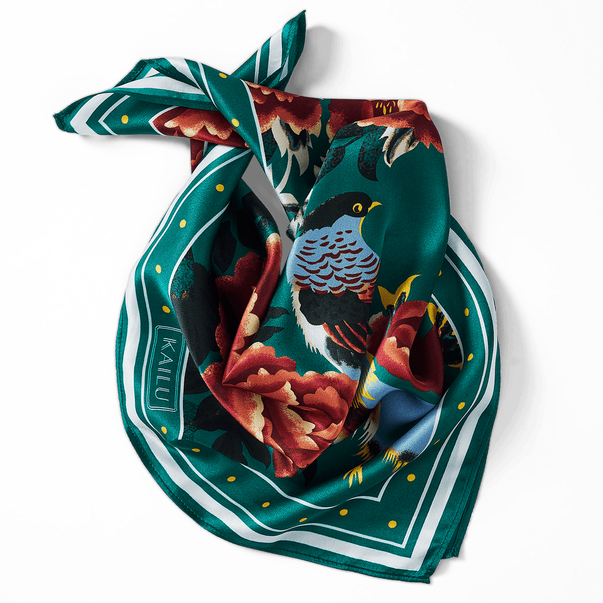 KAILU Imperial Bloom Silk Scarf – Luxury Accessory