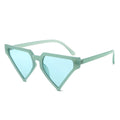 Women’s Sunglasses Sea Green Triangle Pointed Stylish Chic Accessory