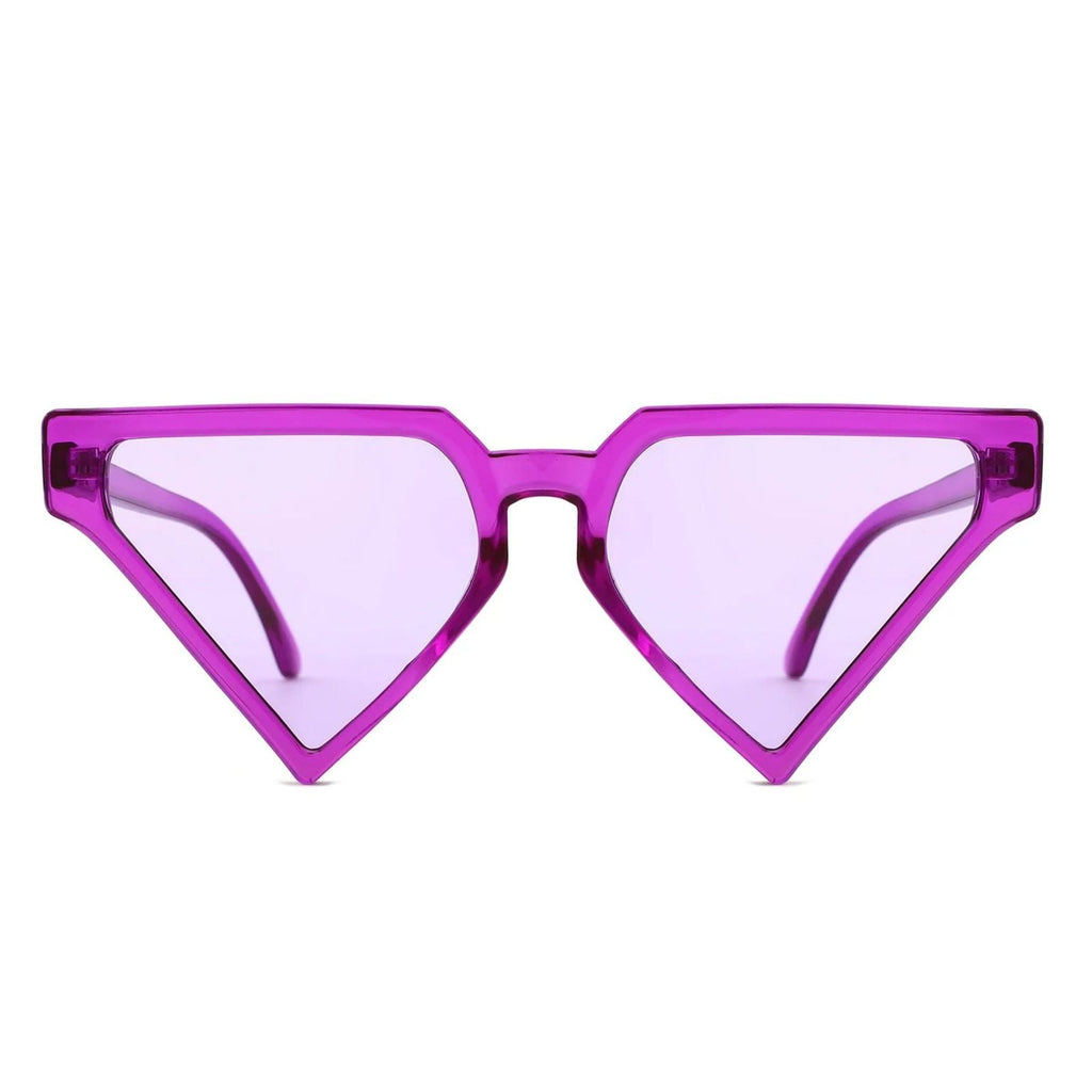 Women’s Sunglasses Purple Triangle Pointed Stylish Fashion Accessory