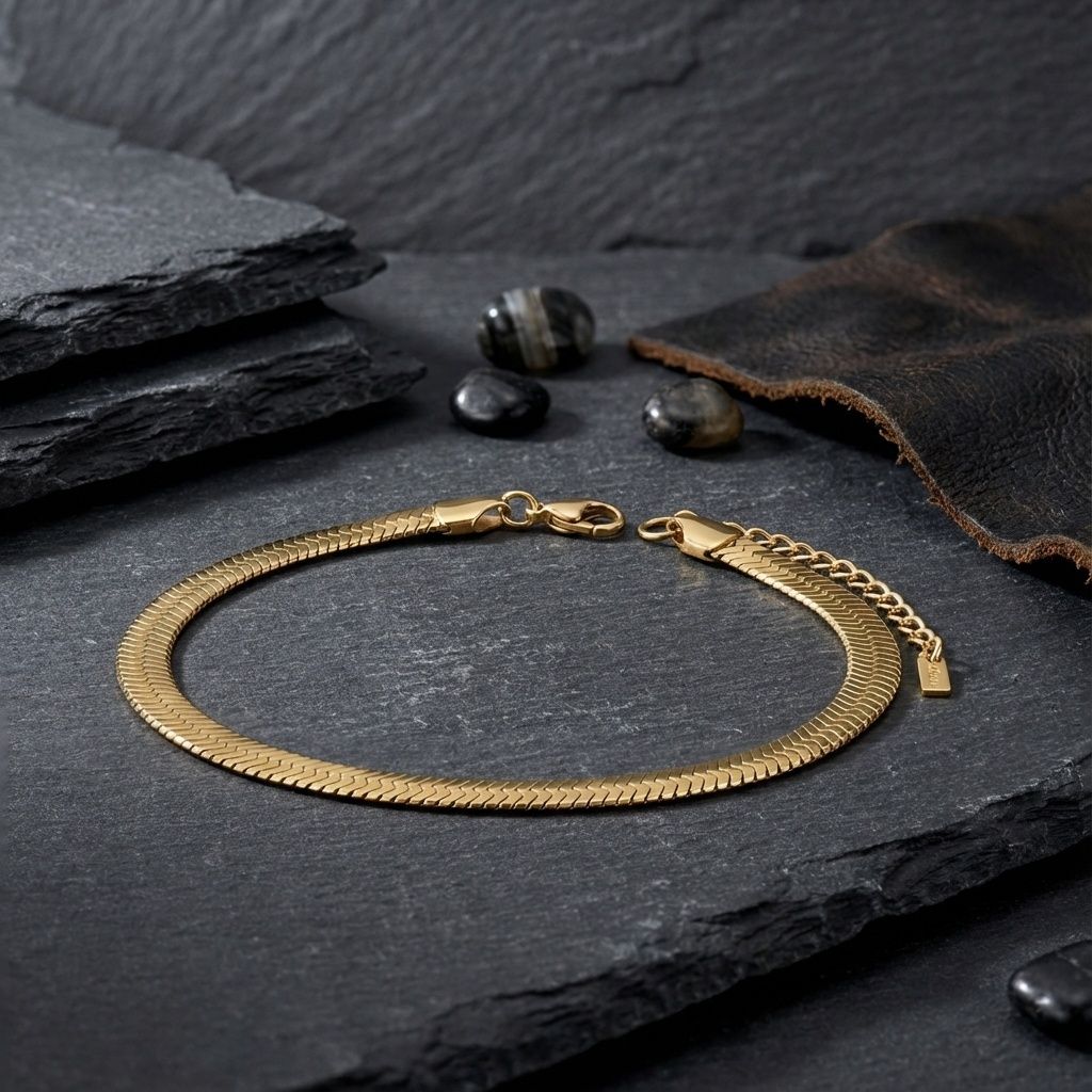 Anklet 8mm 18K Gold Stainless Steel Miami Chain Stylish Fashion Jewelry