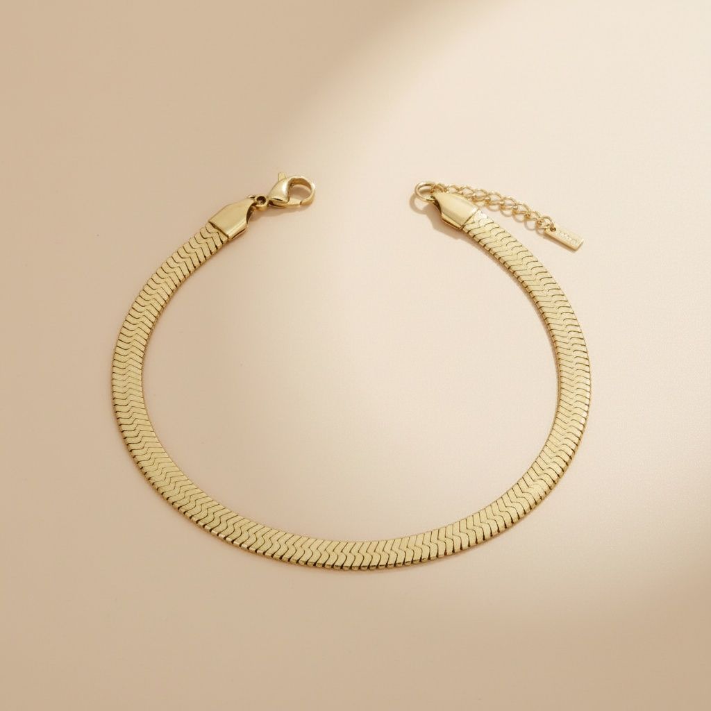 Anklet 8mm 18K Gold Stainless Steel Miami Chain Stylish Fashion Jewelry