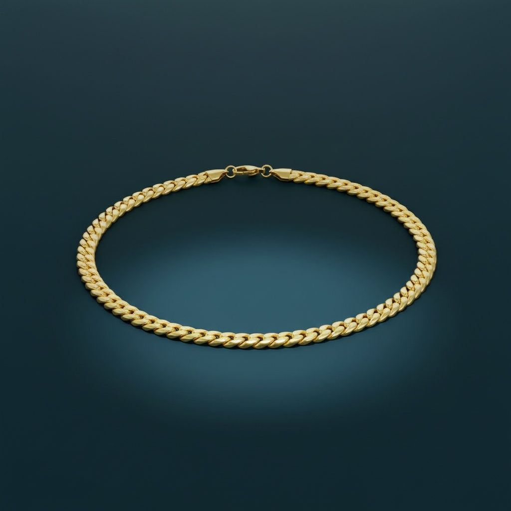 Men’s 20in 8mm Gold 18K Stainless Steel Miami Chain Necklace Stylish Statement Jewelry