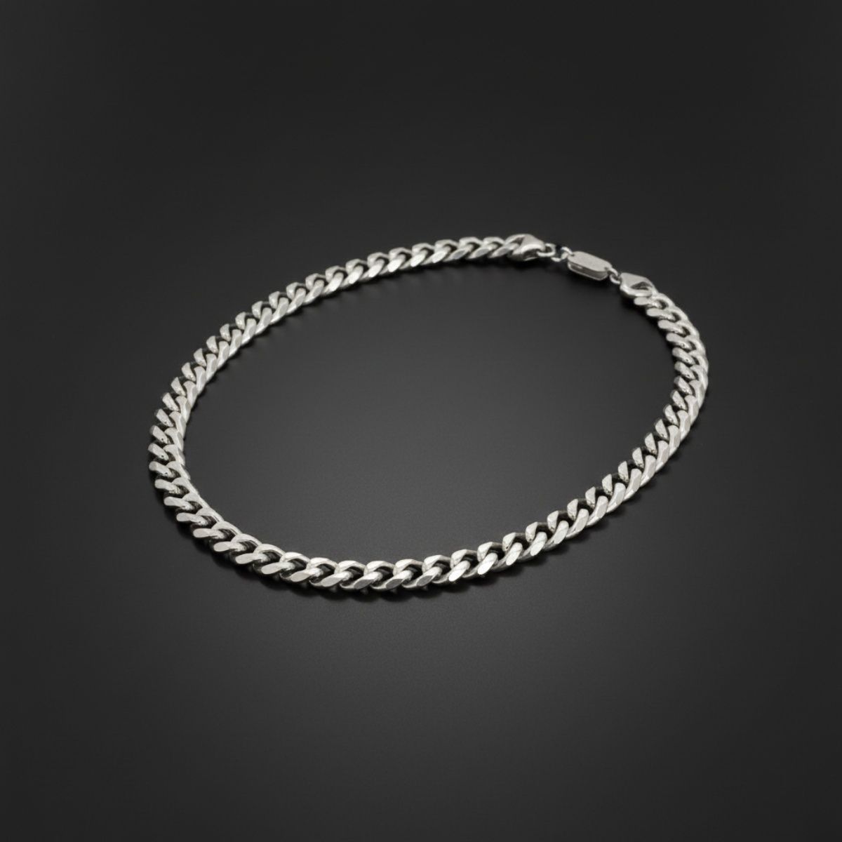 Men’s Silver Stainless Steel 20in 10mm Curb Chain Necklace Stylish Jewelry