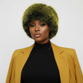 Women’s Winter Kubanka Cap Faux Fur Yellow Stylish Chic Hat