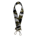 Bag Strap Green Camo Stylish Silver Accent Accessory