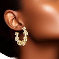 Small 14K Gold Hoop Stack Earrings for Women – Stylish, Trendy Jewelry