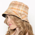 Bucket Hat Pink Signature Plaid Trendy Casual Accessory