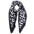 Women’s Scarf Wrap Geo Print Black and White Stylish Chic Accessory