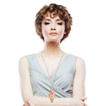 Statement Necklace Gold Pink Peacock Stylish Fashion Jewelry Accessory