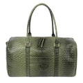 Overnight Weekender Duffel Bag XL Olive Ostrich Stylish Fashion Accessory