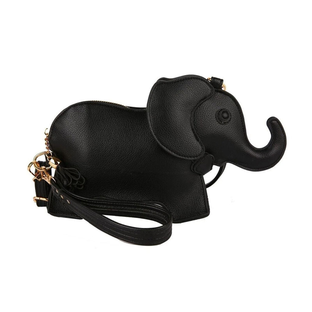 Women’s Black Elephant Crossbody Clutch Bag Stylish Fashion Handbag