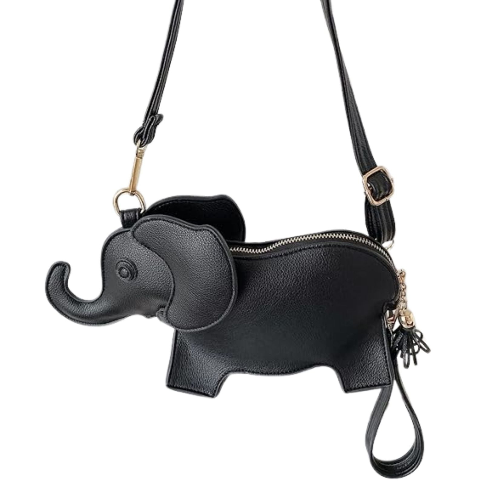Women’s Black Elephant Crossbody Clutch Bag Stylish Fashion Handbag