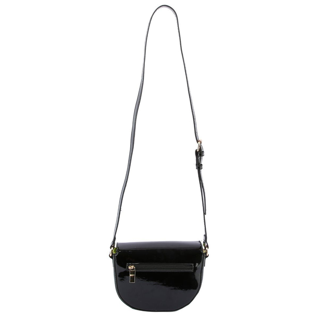 Fashion Crossbody Bag Black Pink Yellow Shiny Stylish Statement Accessory