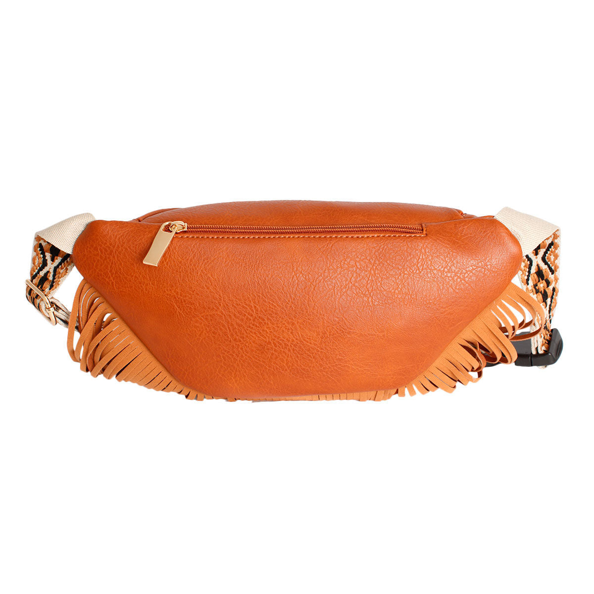 Fashionable Brown Fringe Fanny Pack Casual Chic Accessory