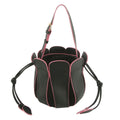 Fashion Handbag Black Tulip Bucket Bag Stylish Chic Accessory