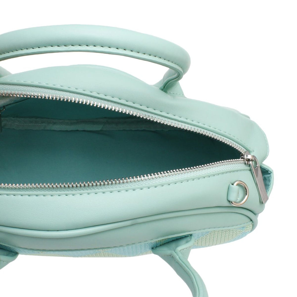 Fashion Handbag Top Handle Mint Harlequin Oval Detail Stylish Handbag Set