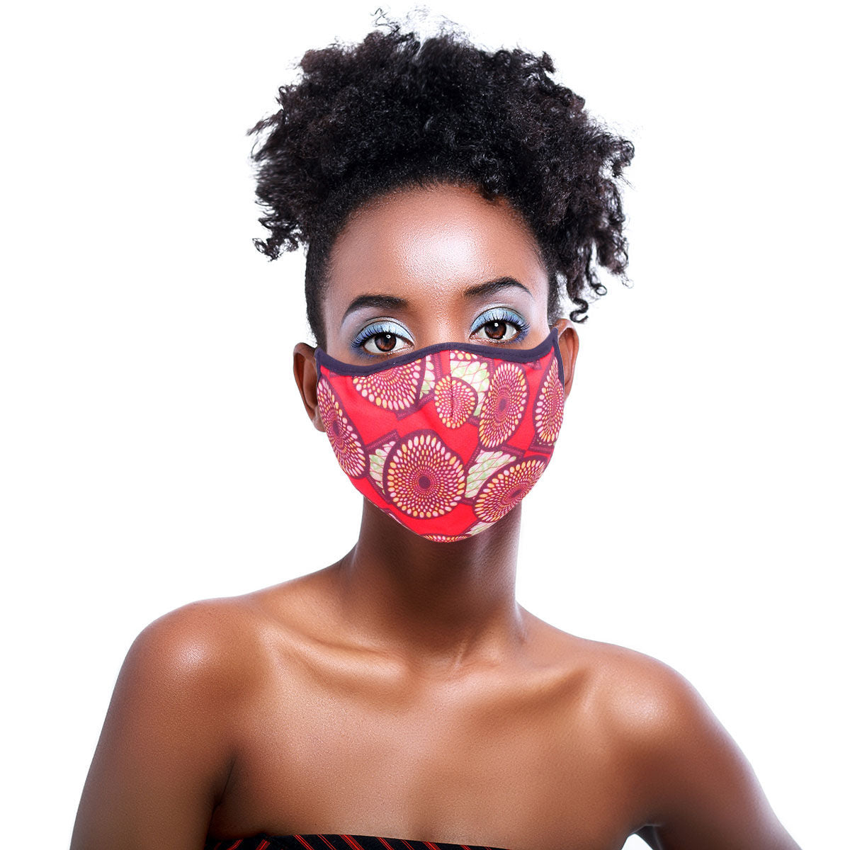 Fashion Face Mask with Sunburst Pattern, Stylish and Trendy Accessory