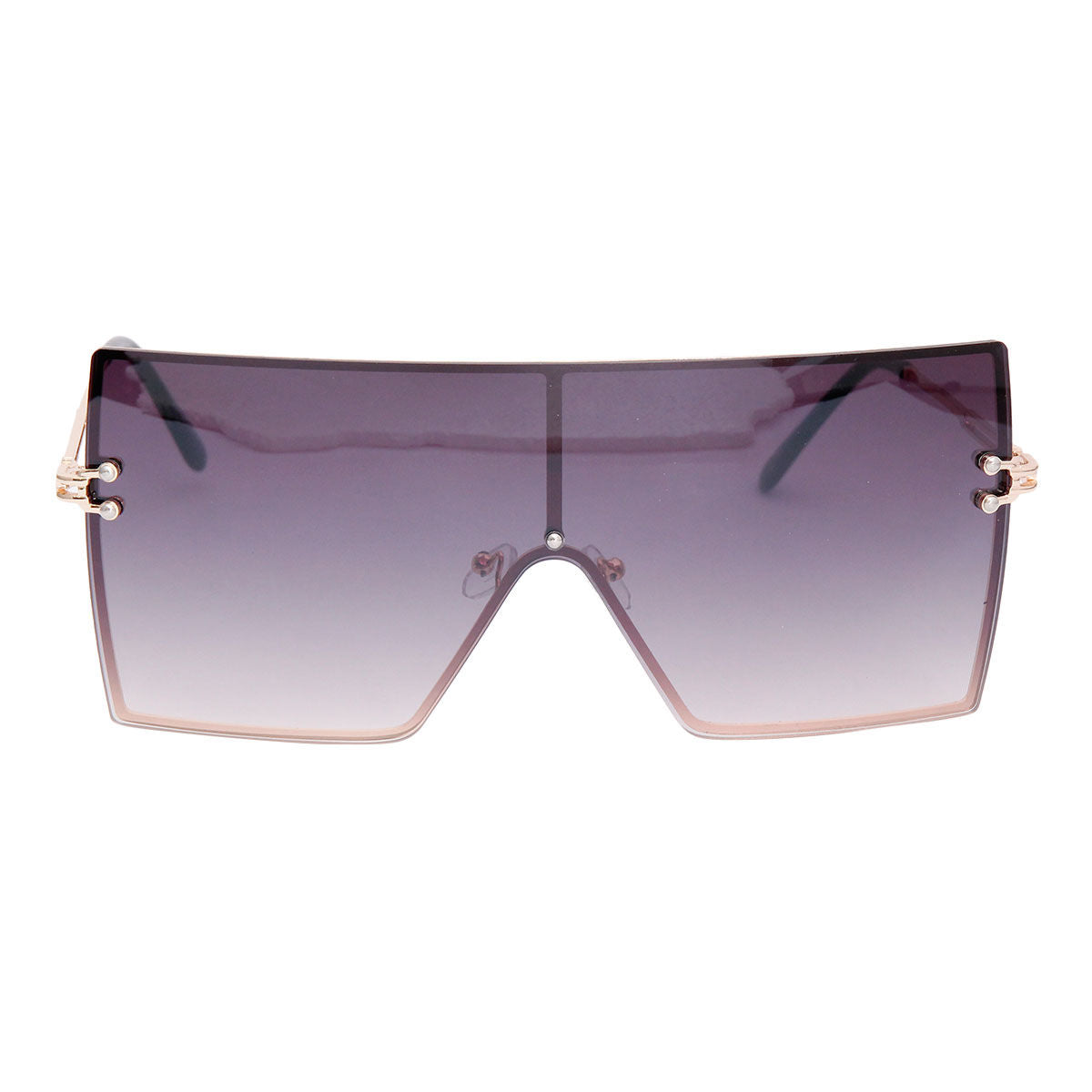 Square Visors Black Gradient Stylish Fashion Accessory
