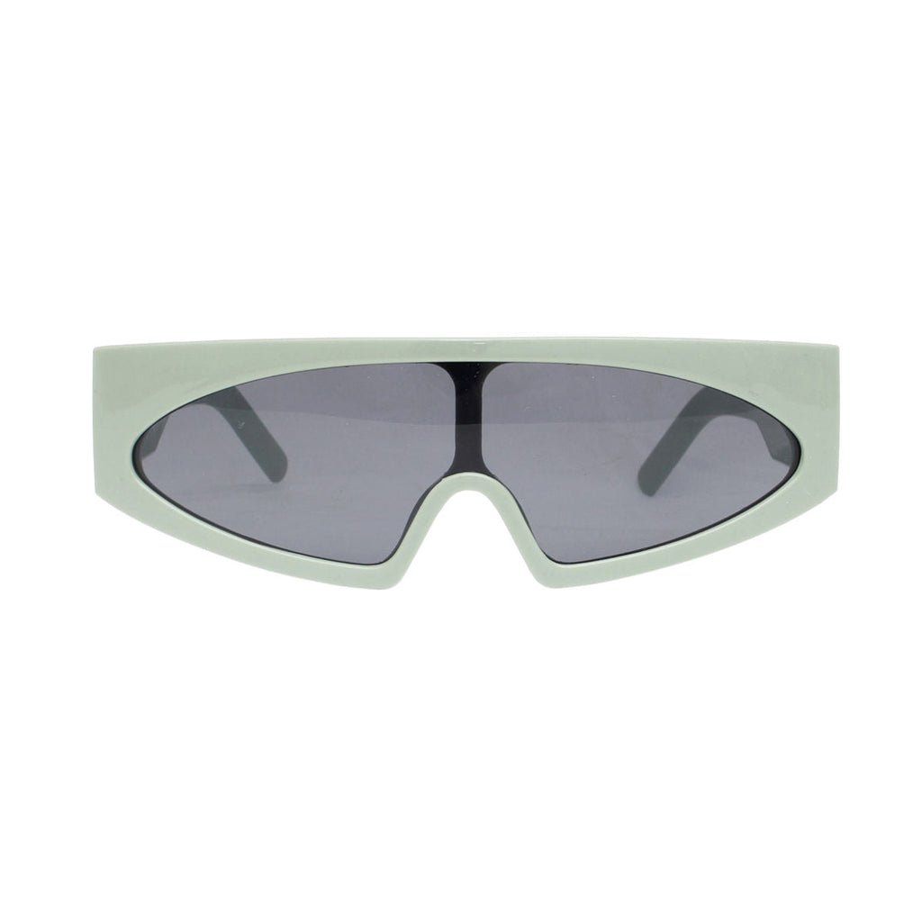 Women’s Sunglasses Green Thin Visor Modern Stylish Eyewear