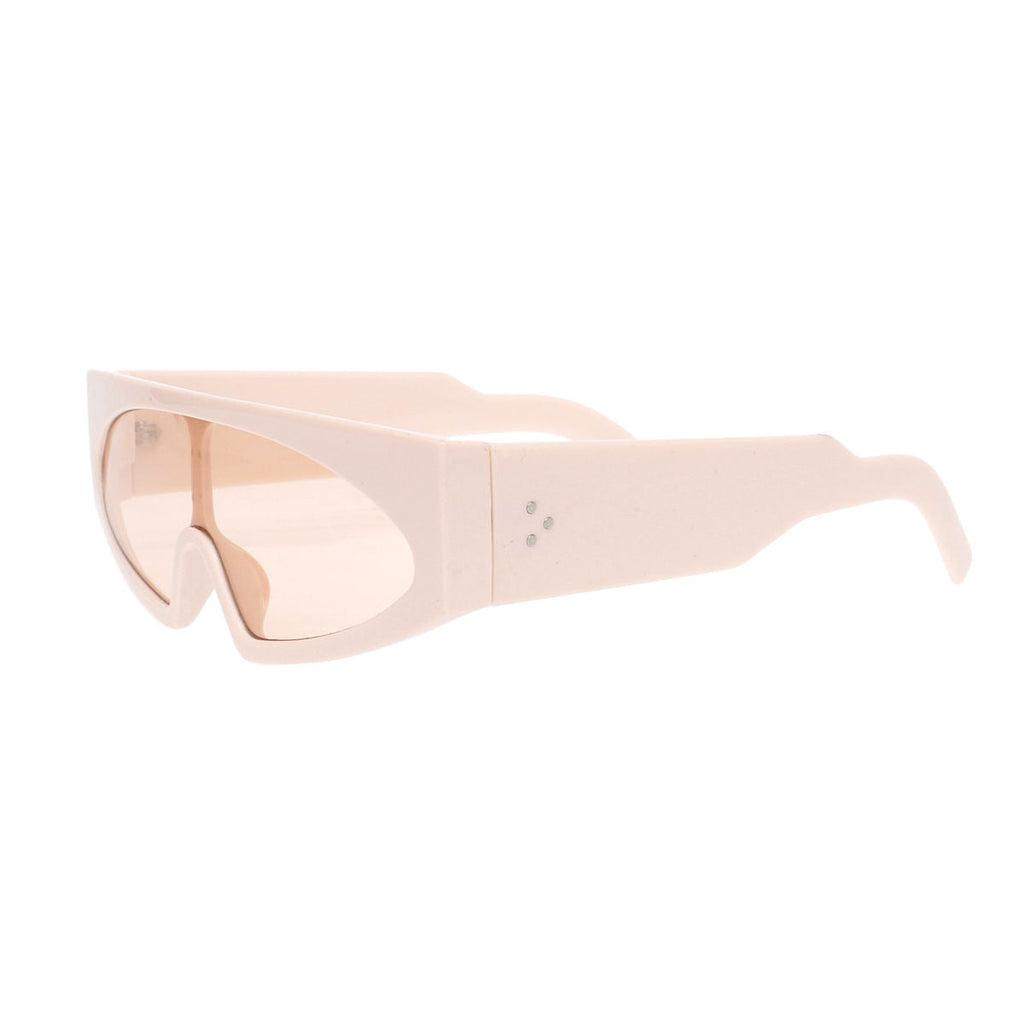 Women’s Pink Thin Visor Sunglasses Stylish Modern Eyewear
