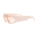 Women’s Pink Thin Visor Sunglasses Stylish Modern Eyewear