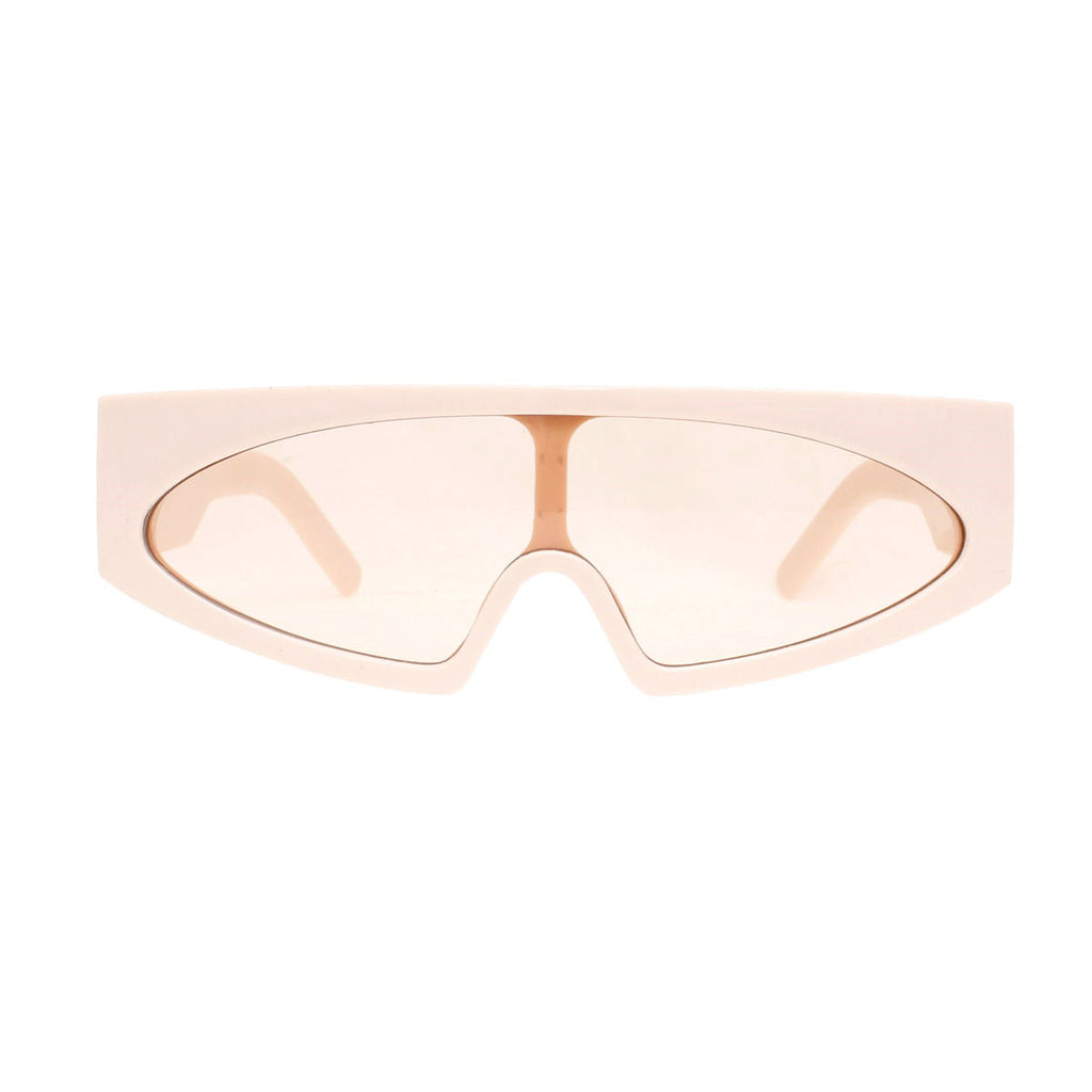 Women’s Pink Thin Visor Sunglasses Stylish Modern Eyewear