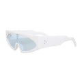 Women’s Sunglasses White Thin Visor Modern Stylish Eyewear