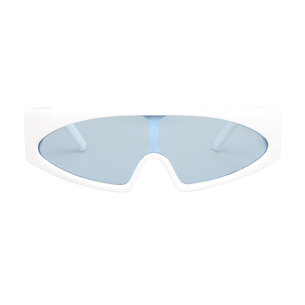 Women’s Sunglasses White Thin Visor Modern Stylish Eyewear