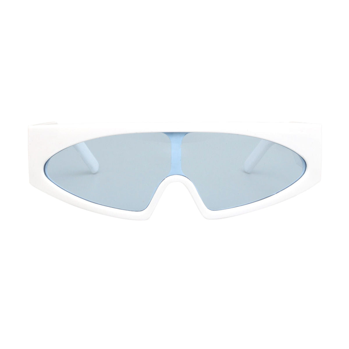 Women’s Sunglasses White Thin Visor Modern Stylish Eyewear