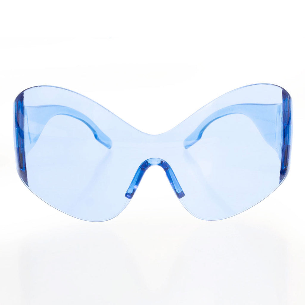Women’s Blue Butterfly Mask Sunglasses Stylish Eyewear