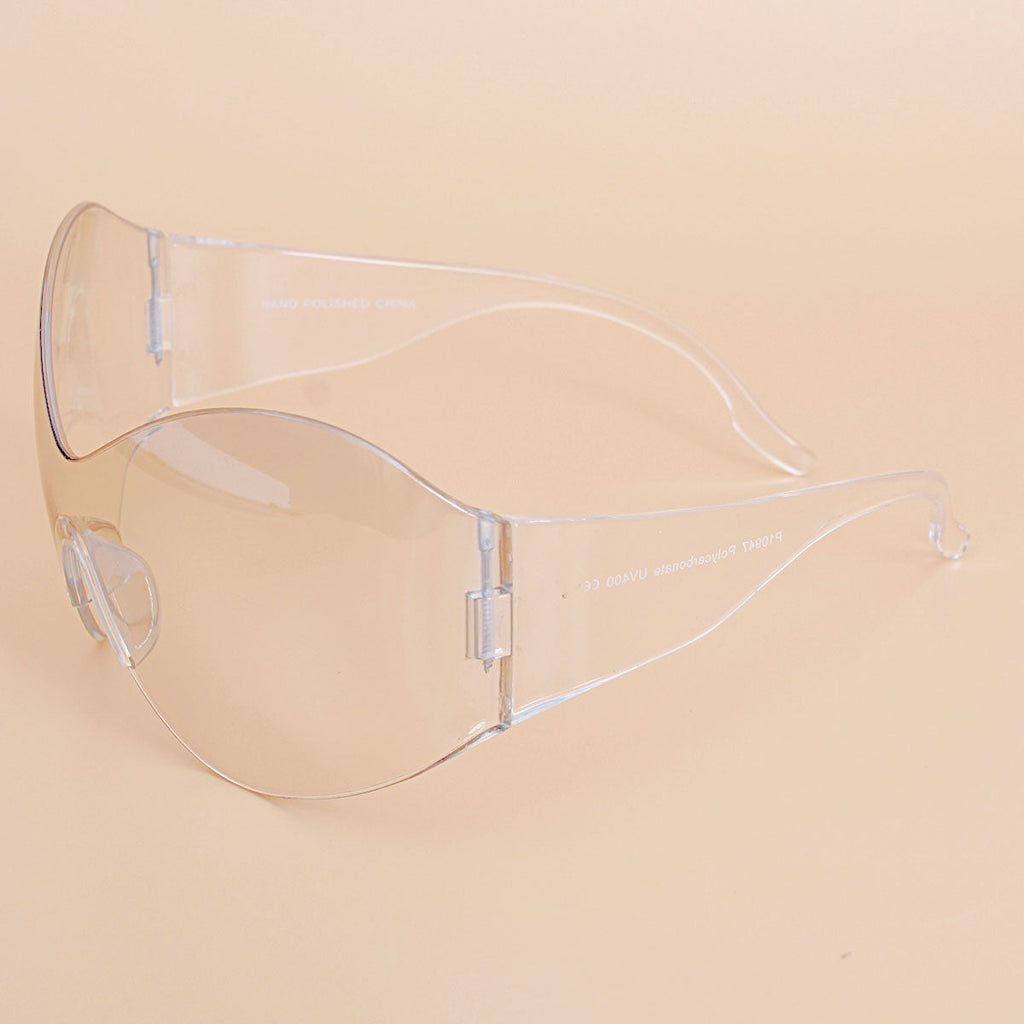 Women’s Clear Butterfly Mask Sunglasses Stylish Eyewear