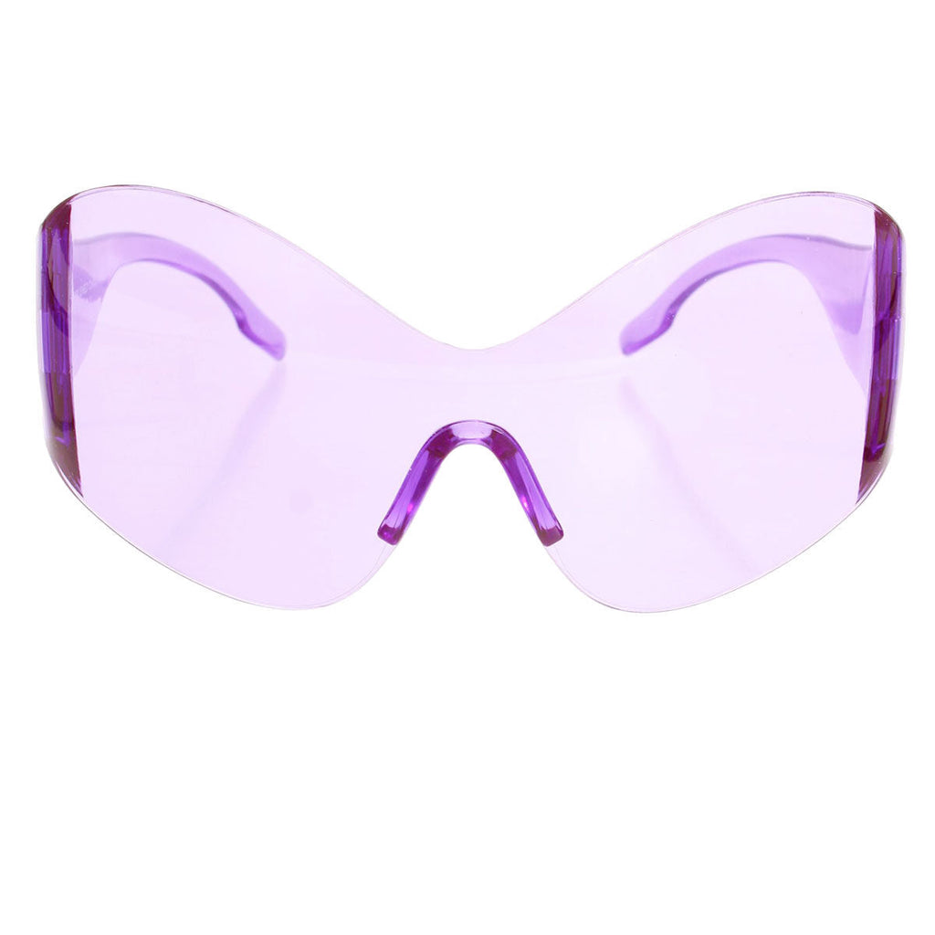 Women’s Purple Butterfly Mask Sunglasses Stylish Eyewear