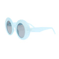 Women’s Blue Round Retro Sunglasses Stylish Eyewear