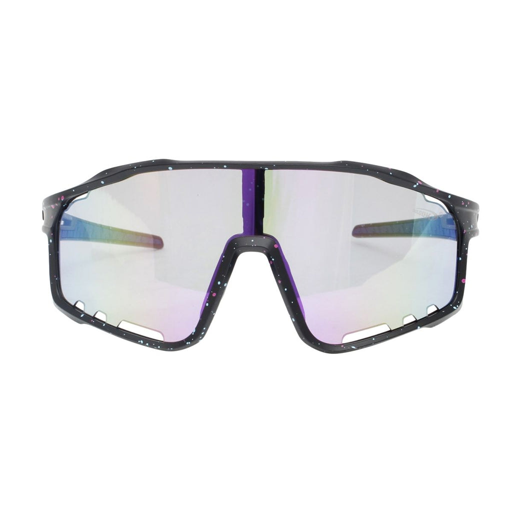 Sunglasses Royal Blue Splatter Mirror Stylish Eyewear