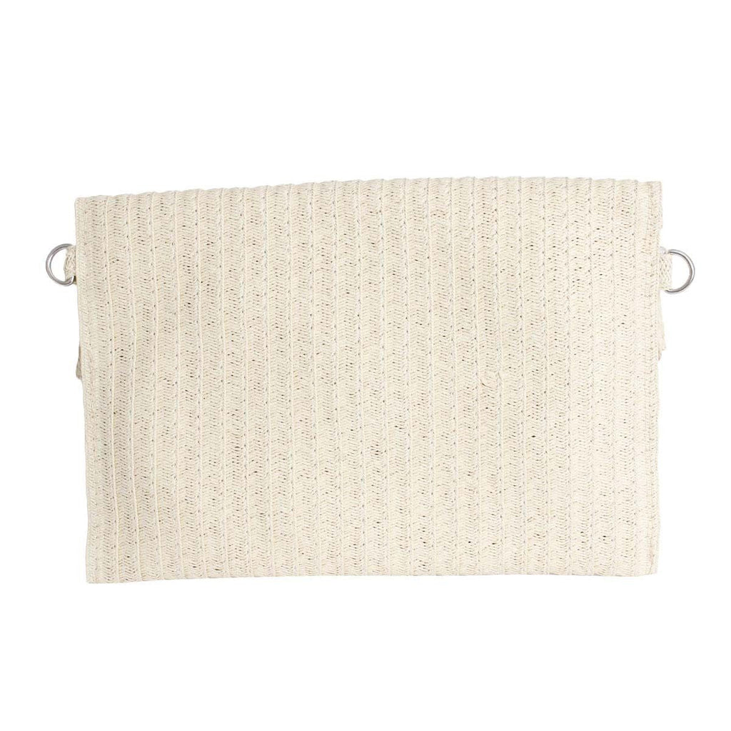 Fashion Envelope Clutch Cream Fringe Stylish Statement Accessory