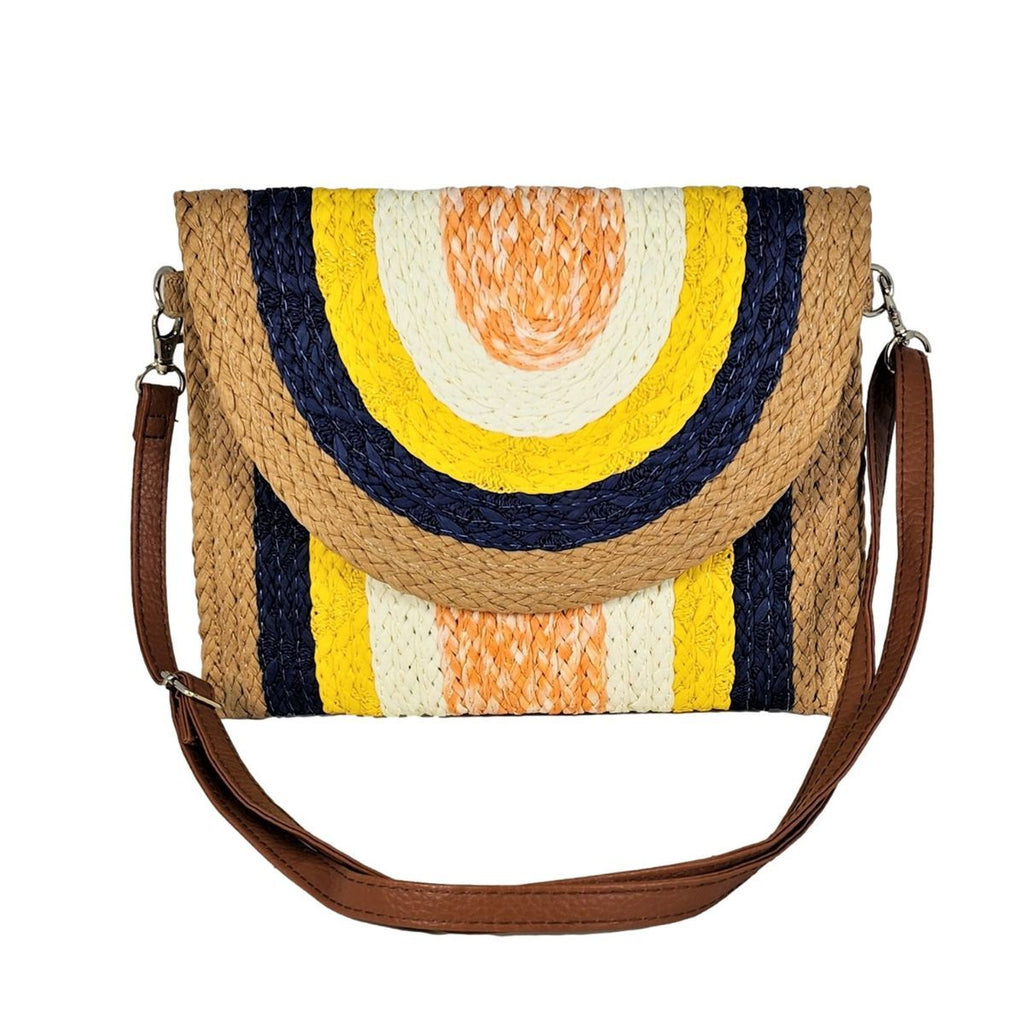 Flap Clutch with Multi Ring Pattern – Stylish Statement Accessory