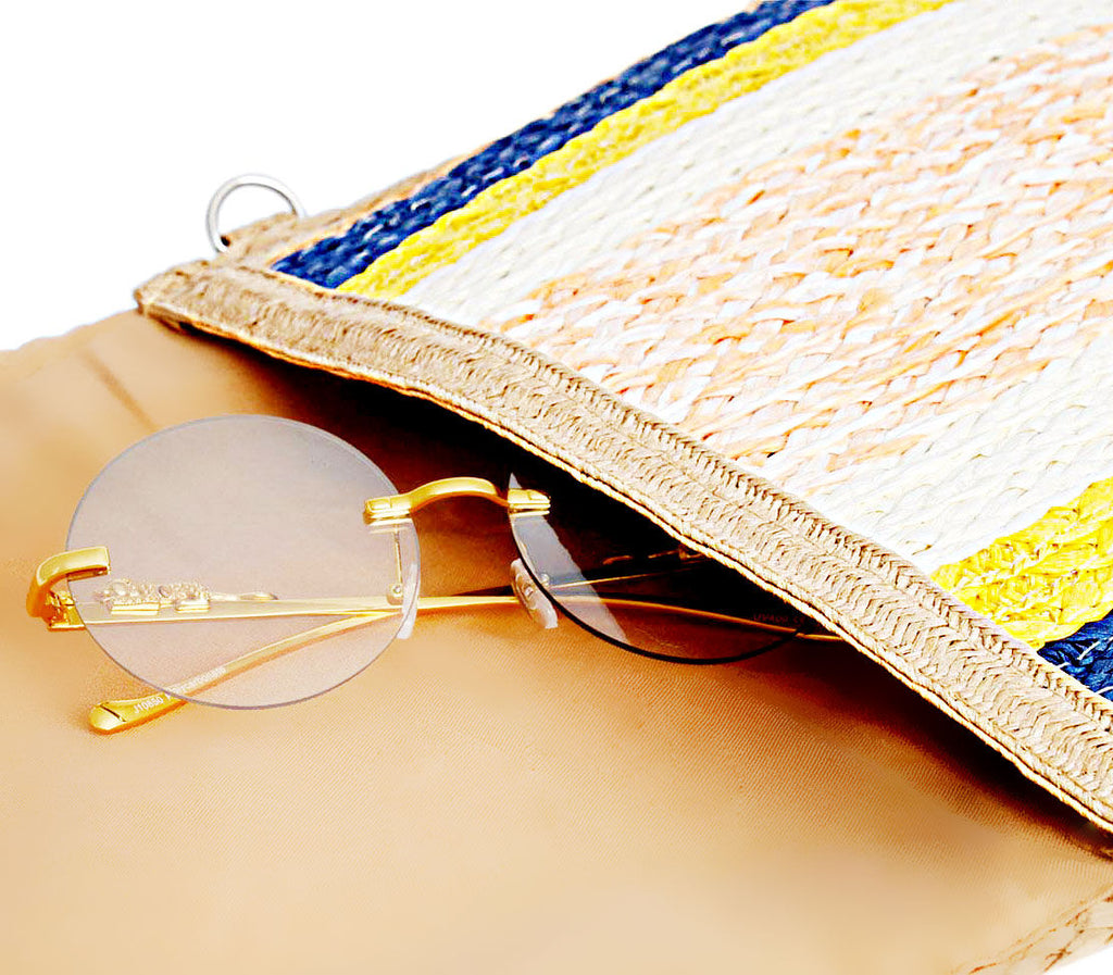 Flap Clutch with Multi Ring Pattern – Stylish Statement Accessory